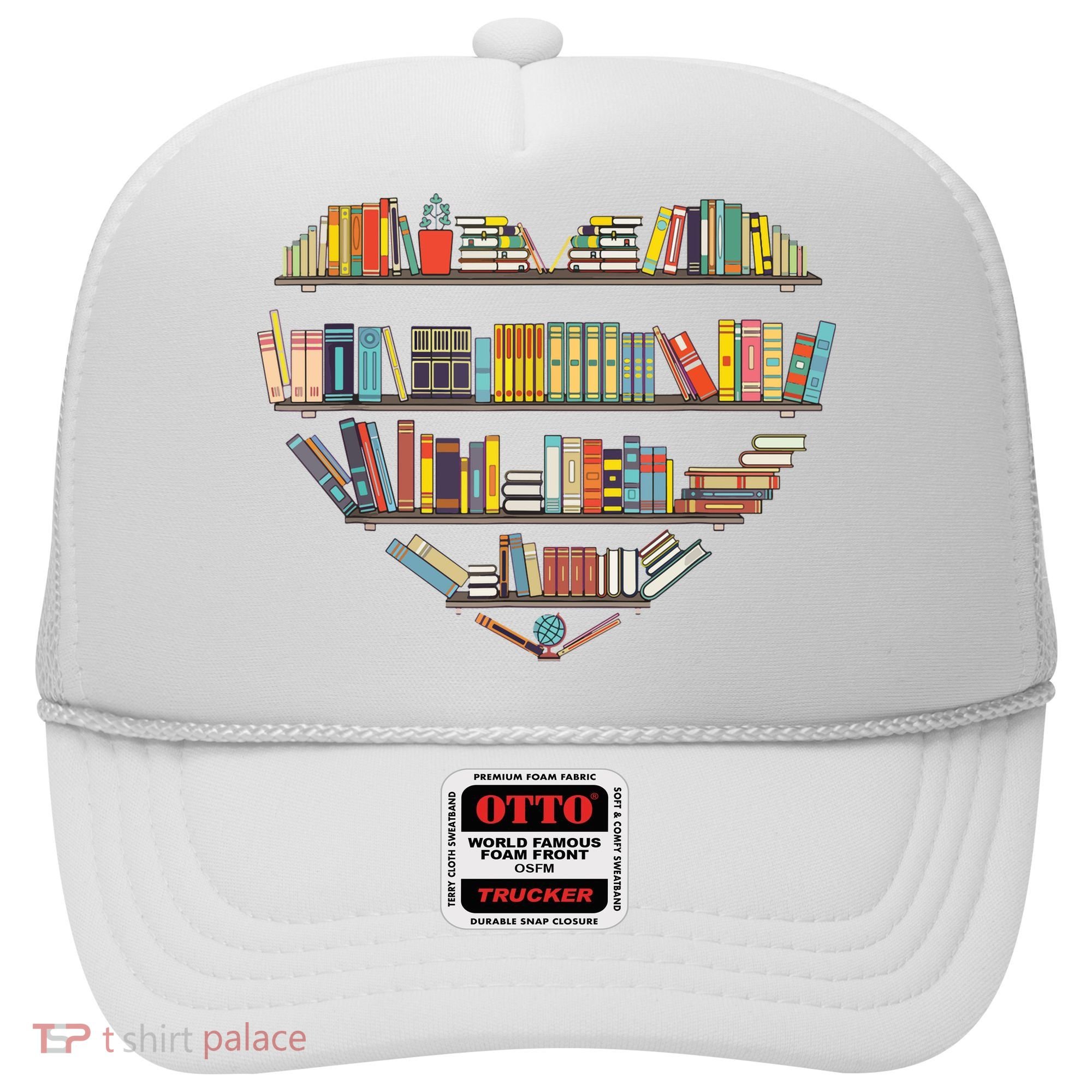 Cute Reading Library Books Lover Heart Librarian Gift Hat
