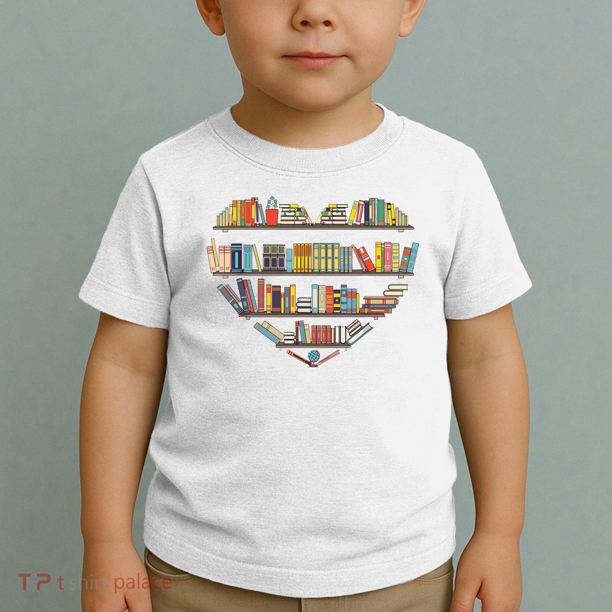 Cute Reading Library Books Lover Heart Librarian Gift Toddler T-Shirt