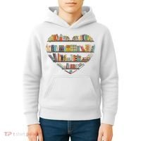 Cute Reading Library Books Lover Heart Librarian Gift Kids Hoodie thumb 4