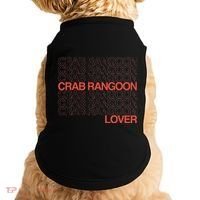 Crab Rangoon Lover Retro Style Logo Version Doggie Tank thumb 0