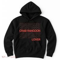 Crab Rangoon Lover Retro Style Logo Version Hoodie thumb 0