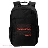 Crab Rangoon Lover Retro Style Logo Version Backpack thumb 0