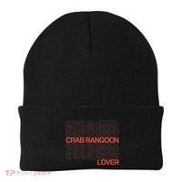 Crab Rangoon Lover Retro Style Logo Version Beanie thumb 0