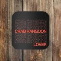 Crab Rangoon Lover Retro Style Logo Version Coaster thumb 0