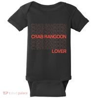 Crab Rangoon Lover Retro Style Logo Version Baby Bodysuit thumb 0
