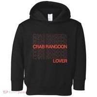 Crab Rangoon Lover Retro Style Logo Version Toddler Hoodie thumb 0