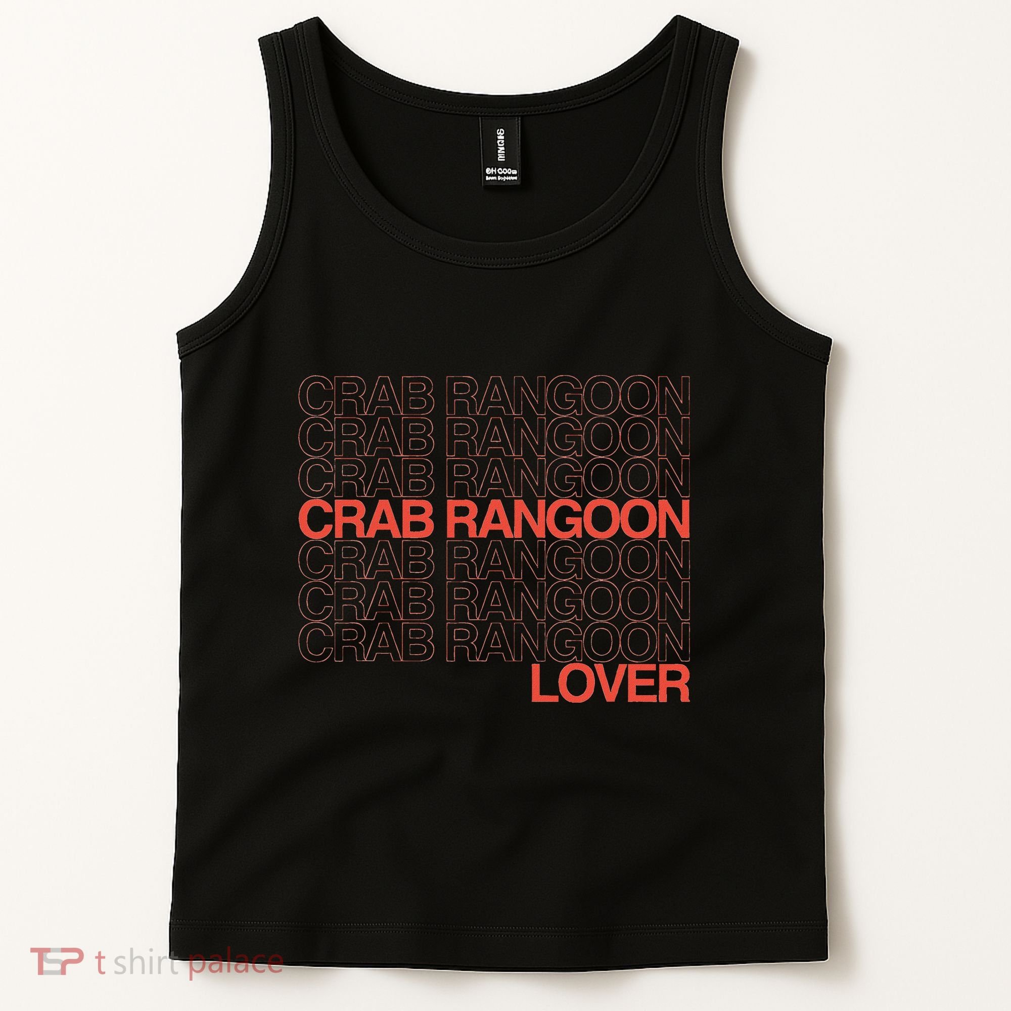 Crab Rangoon Lover Retro Style Logo Version Tank Top