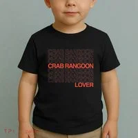 Crab Rangoon Lover Retro Style Logo Version Toddler T-Shirt thumb 2