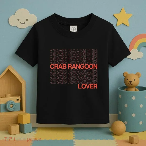 Crab Rangoon Lover Retro Style Logo Version Toddler T-Shirt