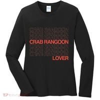 Crab Rangoon Lover Retro Style Logo Version Women's Long Sleeve Shirt thumb 0