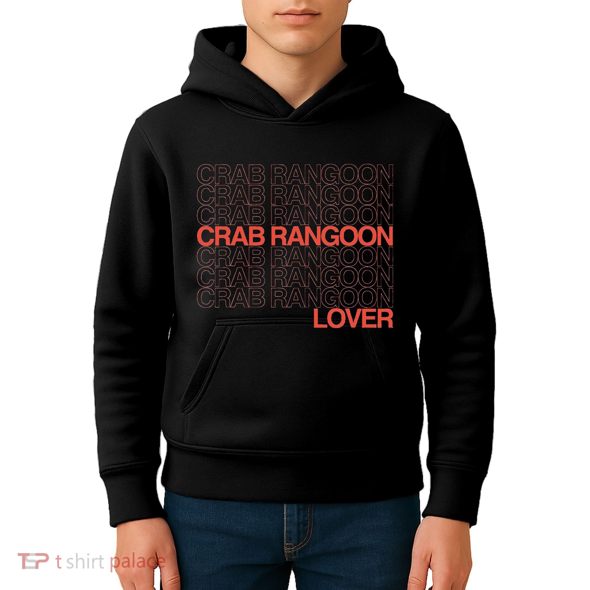 Crab Rangoon Lover Retro Style Logo Version Kids Hoodie