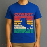 Cow Roping Lasso Riding Horse Lover Cute Gift T-Shirt thumb 3