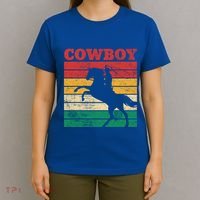 Cow Roping Lasso Riding Horse Lover Cute Gift T-Shirt thumb 4