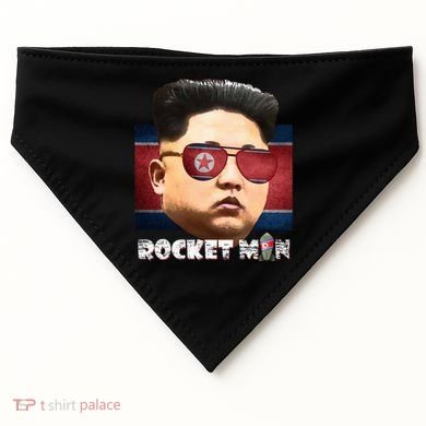 Cool Rocket Man Kim Jong Un USA-Made Doggie Bandana