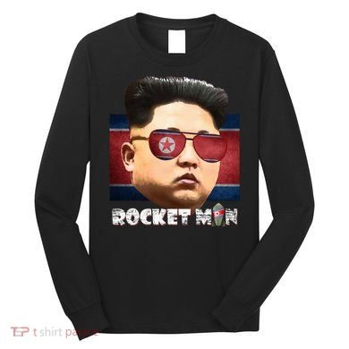 Cool Rocket Man Kim Jong Un Long Sleeve Shirt