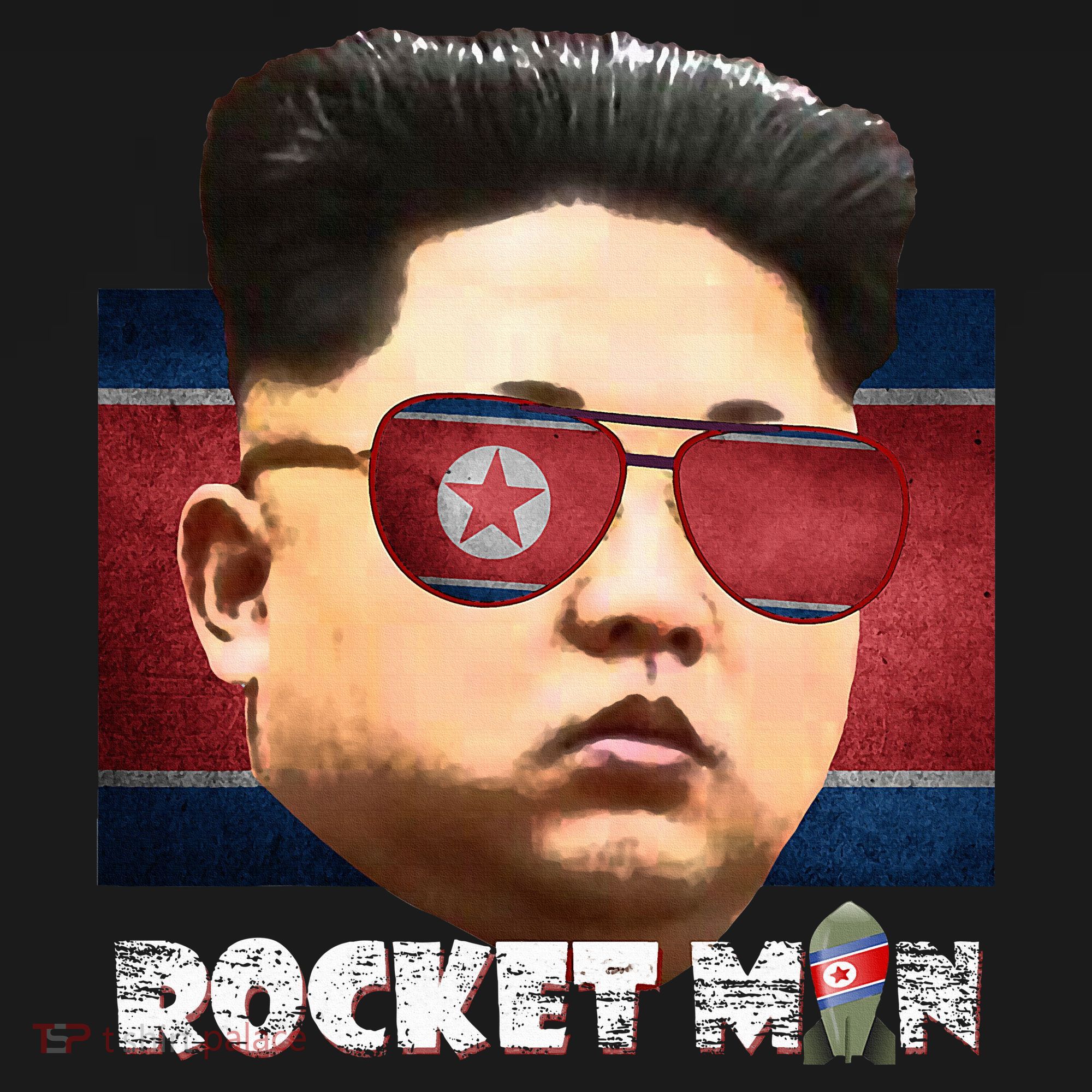 Cool Rocket Man Kim Jong Un Polo