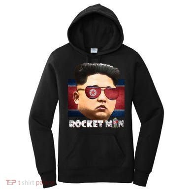 Cool Rocket Man Kim Jong Un Women's Hoodie