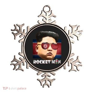 Cool Rocket Man Kim Jong Un Ornament
