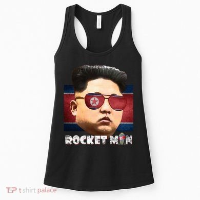 Cool Rocket Man Kim Jong Un Women's Tank Top