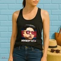 Cool Rocket Man Kim Jong Un Women's Tank Top thumb 2