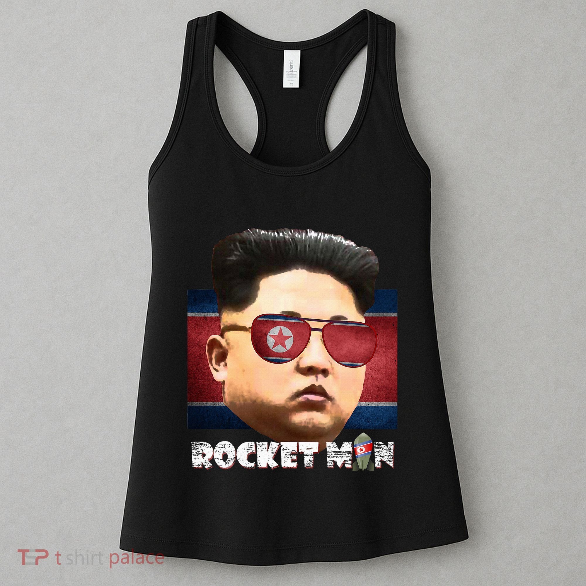 Cool Rocket Man Kim Jong Un Women's Tank Top