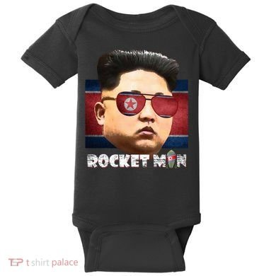 Cool Rocket Man Kim Jong Un Baby Bodysuit