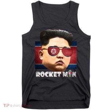 Cool Rocket Man Kim Jong Un Tank Top