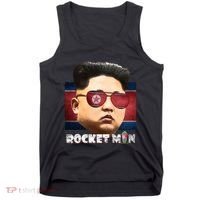Cool Rocket Man Kim Jong Un Tank Top thumb 0
