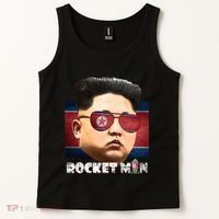 Cool Rocket Man Kim Jong Un Tank Top thumb 2