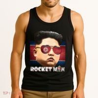 Cool Rocket Man Kim Jong Un Tank Top thumb 3