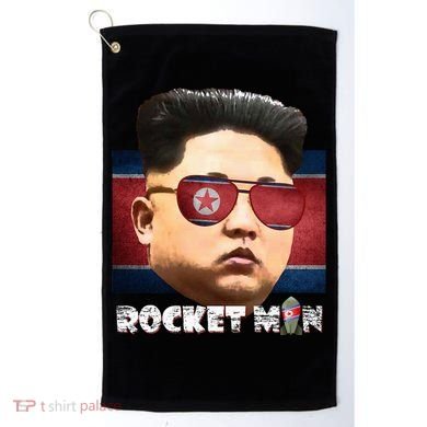 Cool Rocket Man Kim Jong Un Golf Towel