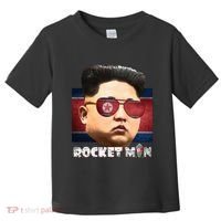 Cool Rocket Man Kim Jong Un Toddler T-Shirt thumb 0