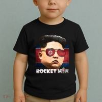 Cool Rocket Man Kim Jong Un Toddler T-Shirt thumb 2