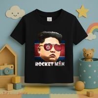 Cool Rocket Man Kim Jong Un Toddler T-Shirt thumb 3