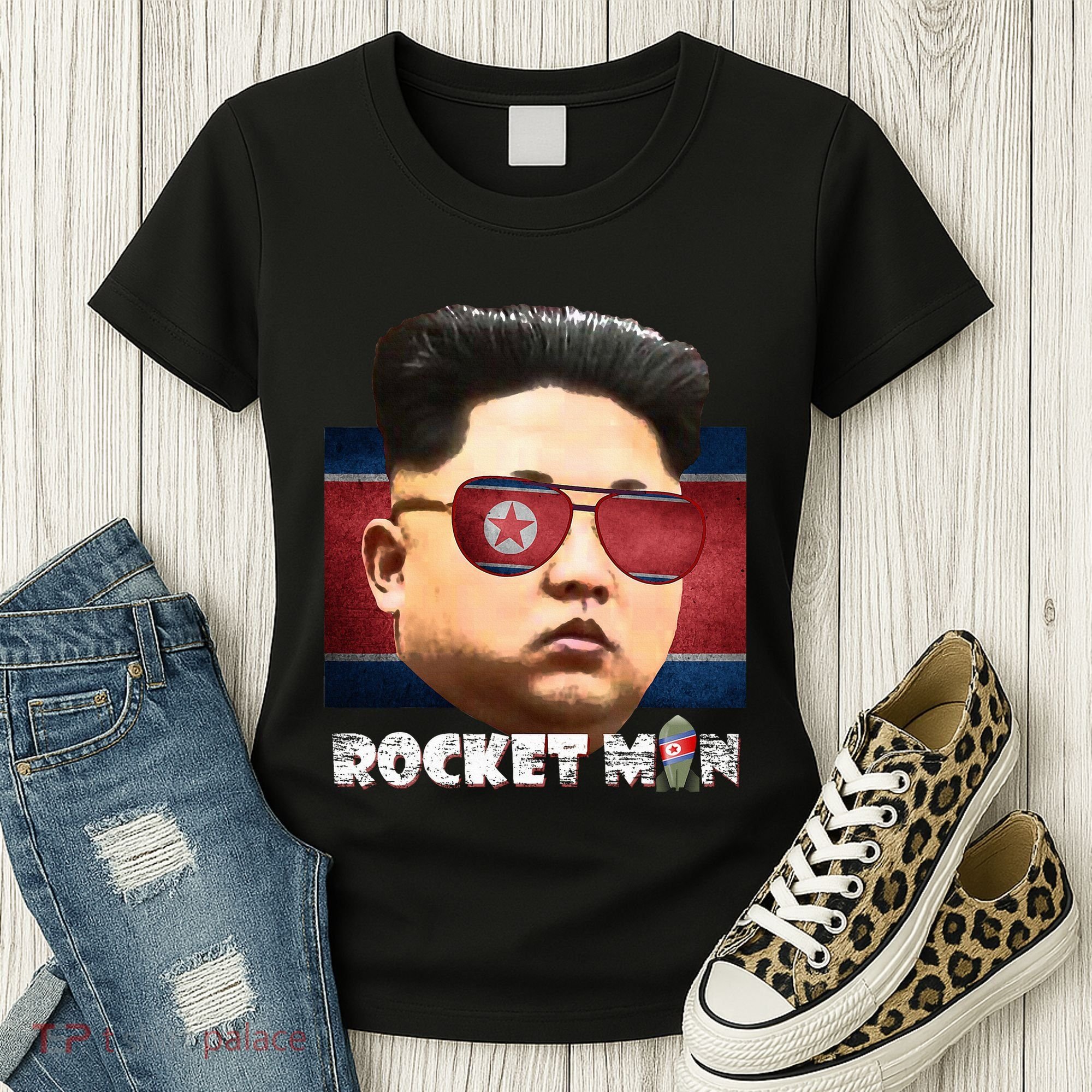 Cool Rocket Man Kim Jong Un Women's T-Shirt