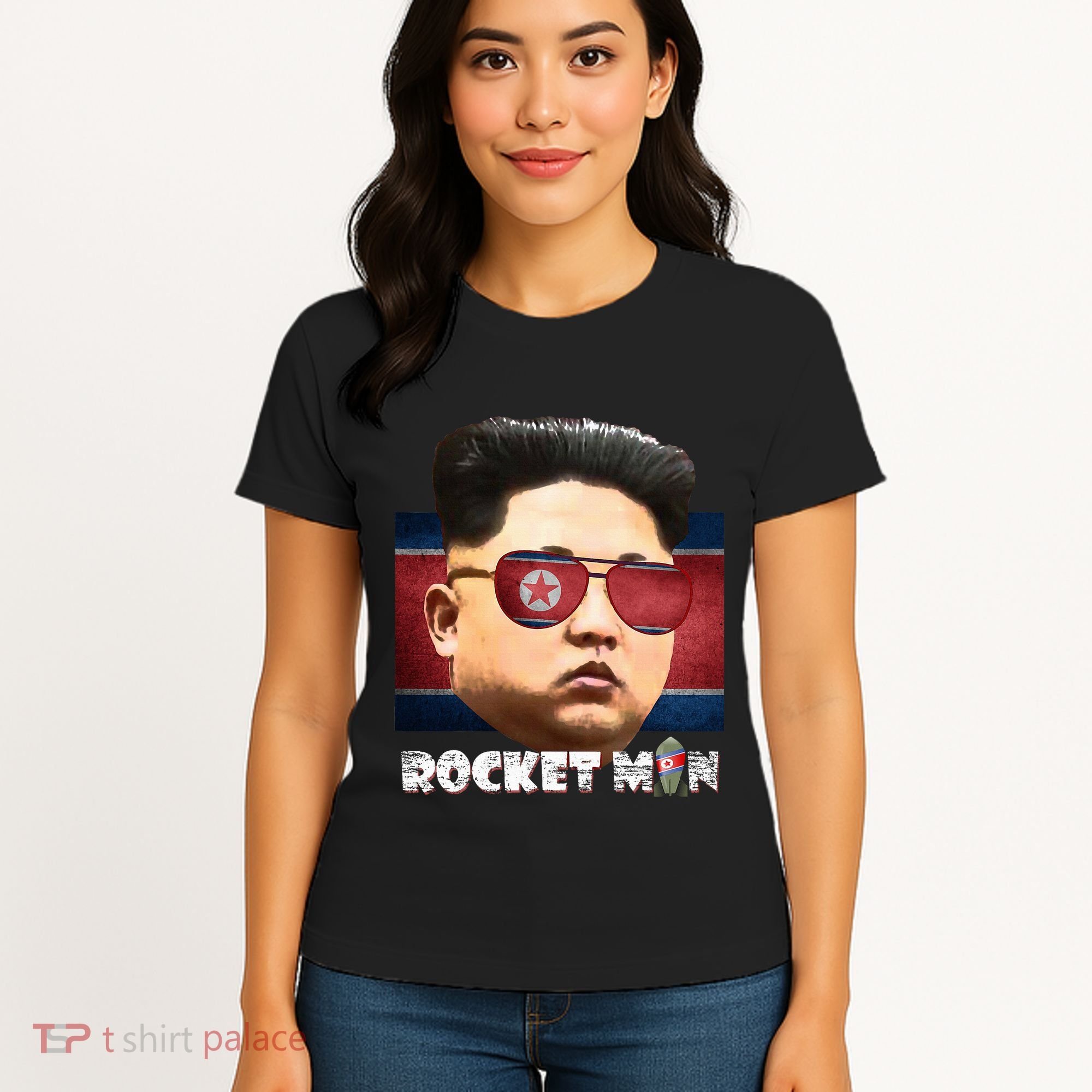 Cool Rocket Man Kim Jong Un Women's T-Shirt