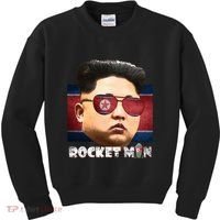 Cool Rocket Man Kim Jong Un Kids Sweatshirt thumb 0