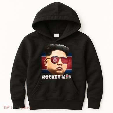 Cool Rocket Man Kim Jong Un Kids Hoodie
