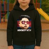 Cool Rocket Man Kim Jong Un Kids Hoodie thumb 3