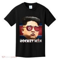 Cool Rocket Man Kim Jong Un Kids T-Shirt thumb 0