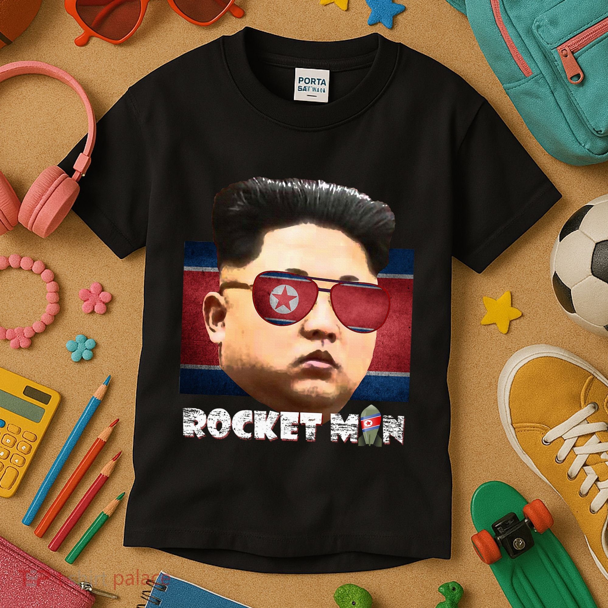 Cool Rocket Man Kim Jong Un Kids T-Shirt