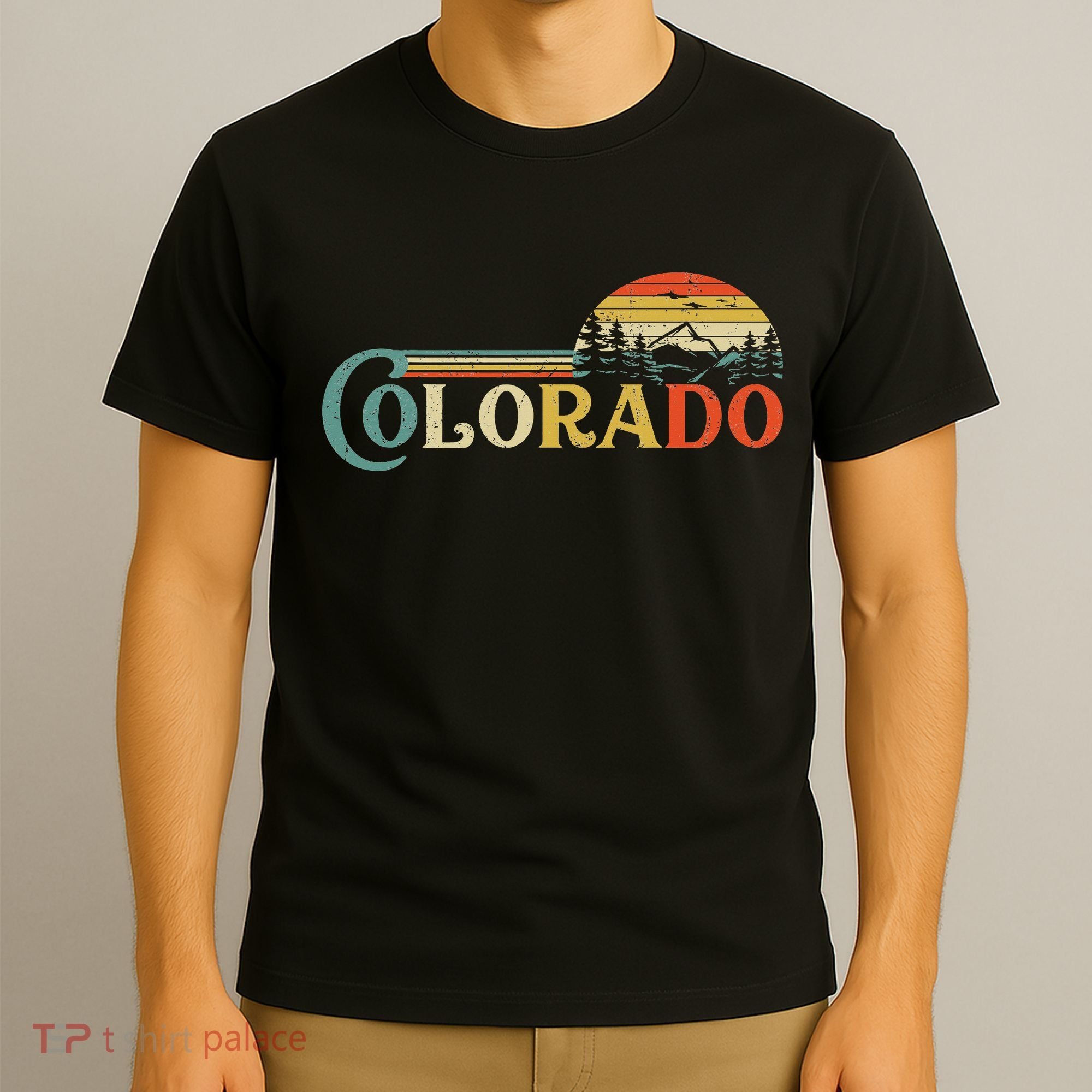 Colorado Rocky Mountain Sun Boulder Hiking Gifts T-Shirt