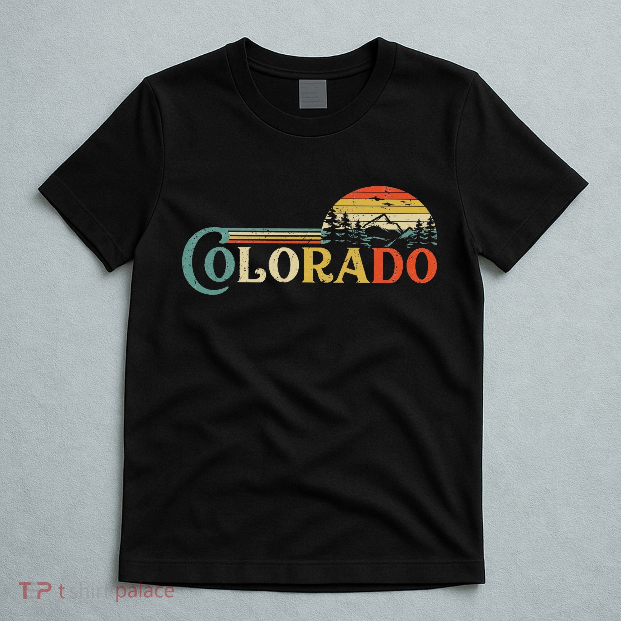 Colorado Rocky Mountain Sun Boulder Hiking Gifts T-Shirt