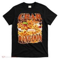 Crab Rangoon Meme Bootleg Rap Style 90s Vintage Funny 1990s T-Shirt thumb 0