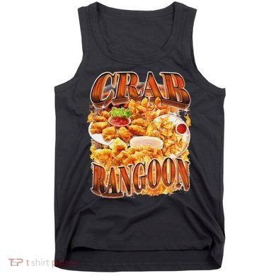Crab Rangoon Meme Bootleg Rap Style 90s Vintage Funny 1990s Tank Top