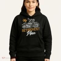 Classic Retired Motorcycle Biker My Retirement Plan Grandpa Hoodie thumb 5