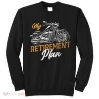 Classic Retired Motorcycle Biker My Retirement Plan Grandpa Sweatshirt thumb 0