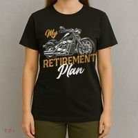 Classic Retired Motorcycle Biker My Retirement Plan Grandpa T-Shirt thumb 4