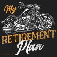 Classic Retired Motorcycle Biker My Retirement Plan Grandpa Beanie thumb 2