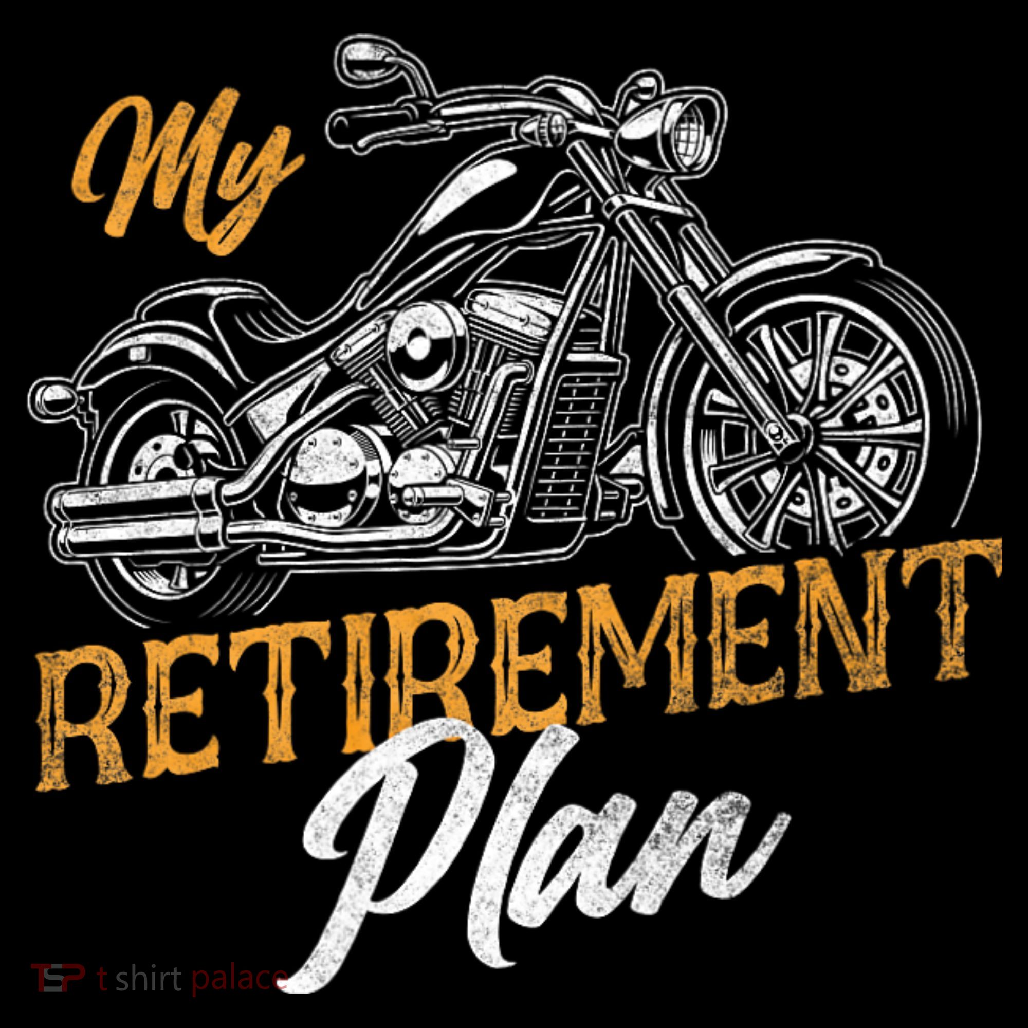 Classic Retired Motorcycle Biker My Retirement Plan Grandpa Women's Hoodie